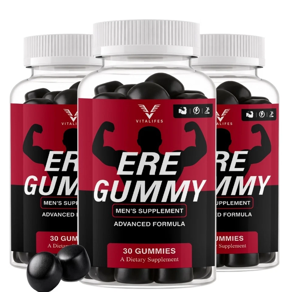 Ere Gummy men's supplement, three bottles